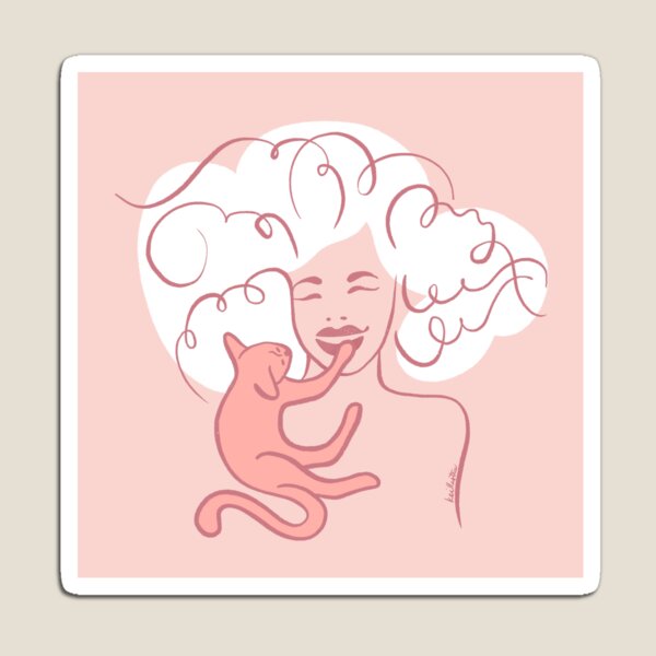 Item preview, Curly cat lover designed and sold by keillustree.