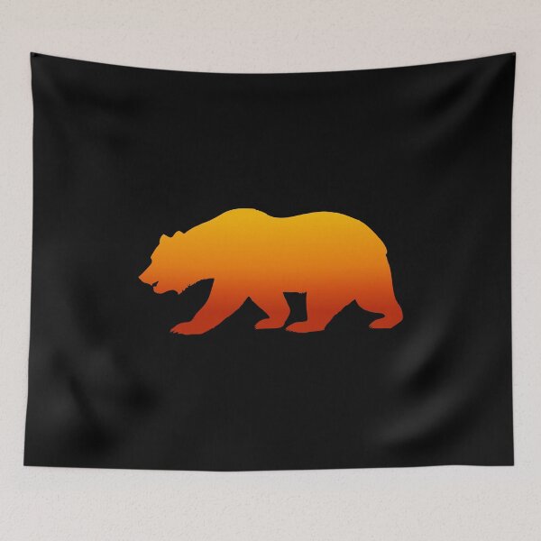 Item preview, simple bear orange fade designed and sold by artirio.