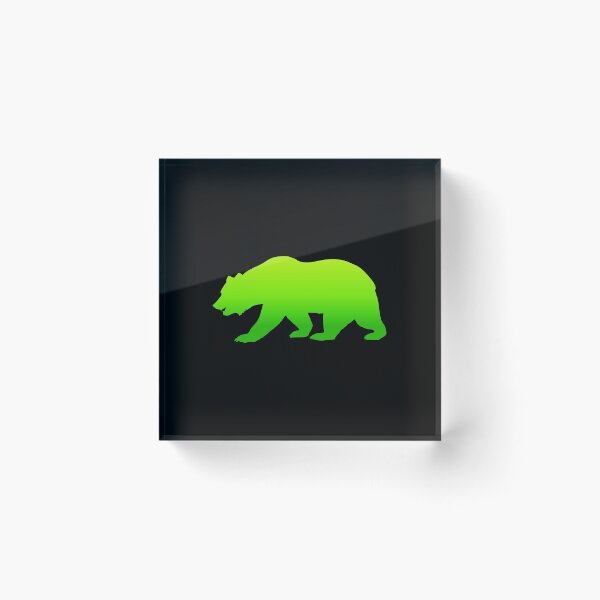 Item preview, simple bear green fade designed and sold by artirio.
