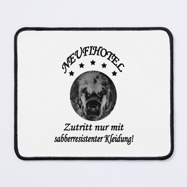 Item preview, Newfoundland dog gray Neufihotel drool resistant designed and sold by Moonyflower.