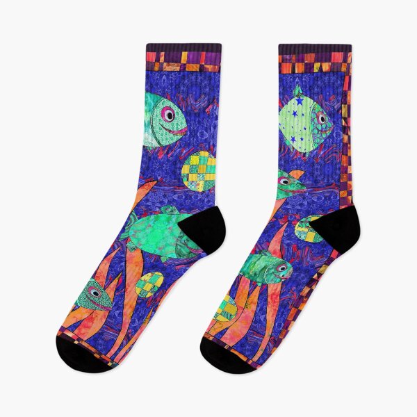 Item preview, Retro Fish Swimming Upstream designed and sold by MagickMama.