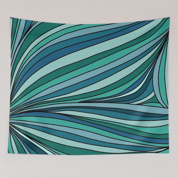 Item preview, Blue Waves Abstract designed and sold by PeachyLitchi.