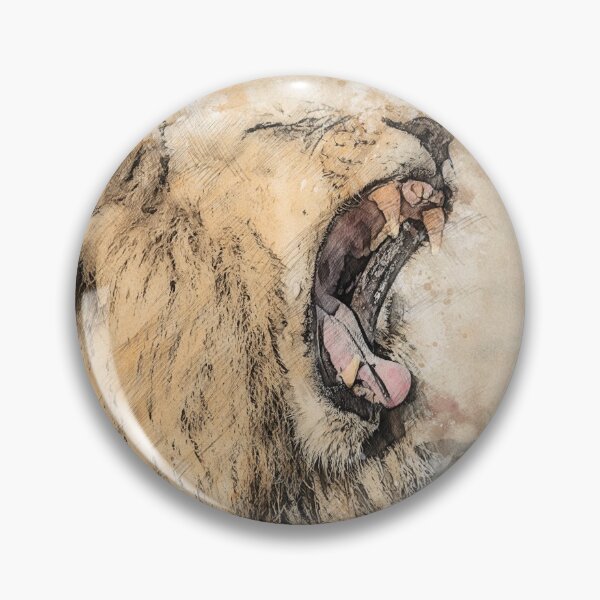 Item preview, lion art for interior design designed and sold by Xippy Art.