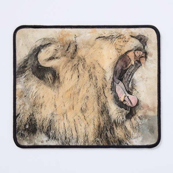 Item preview, lion art for interior design designed and sold by Xippy Art.