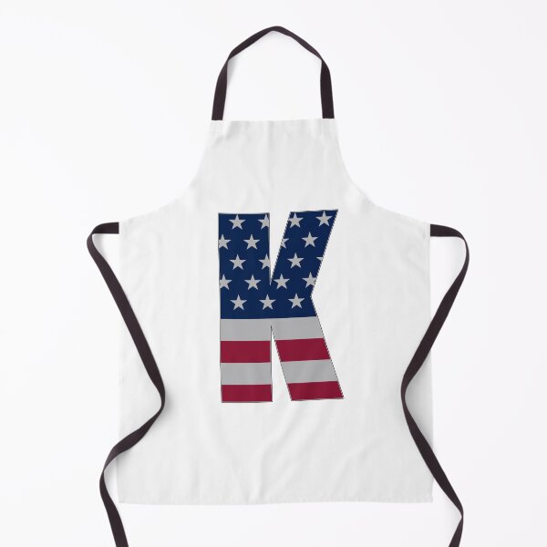 Item preview, US Flag Monogram Letter "K" 4th July Stars Stripes designed and sold by SunnyStreet.