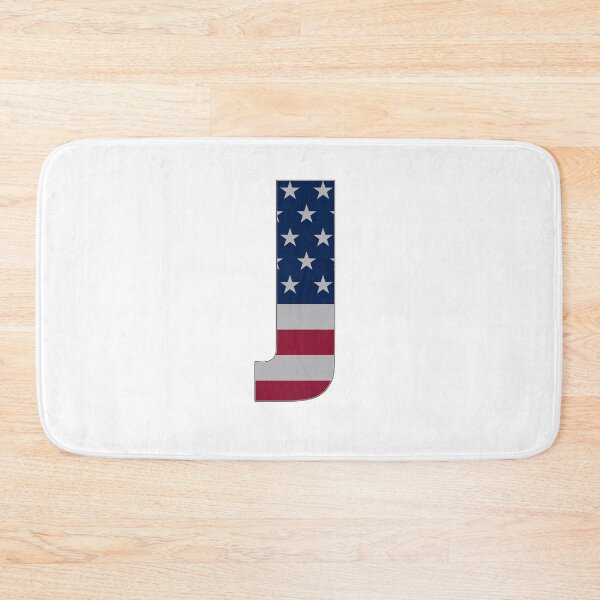 Item preview, US Flag Monogram Letter "J" 4th July Stars Stripes designed and sold by SunnyStreet.