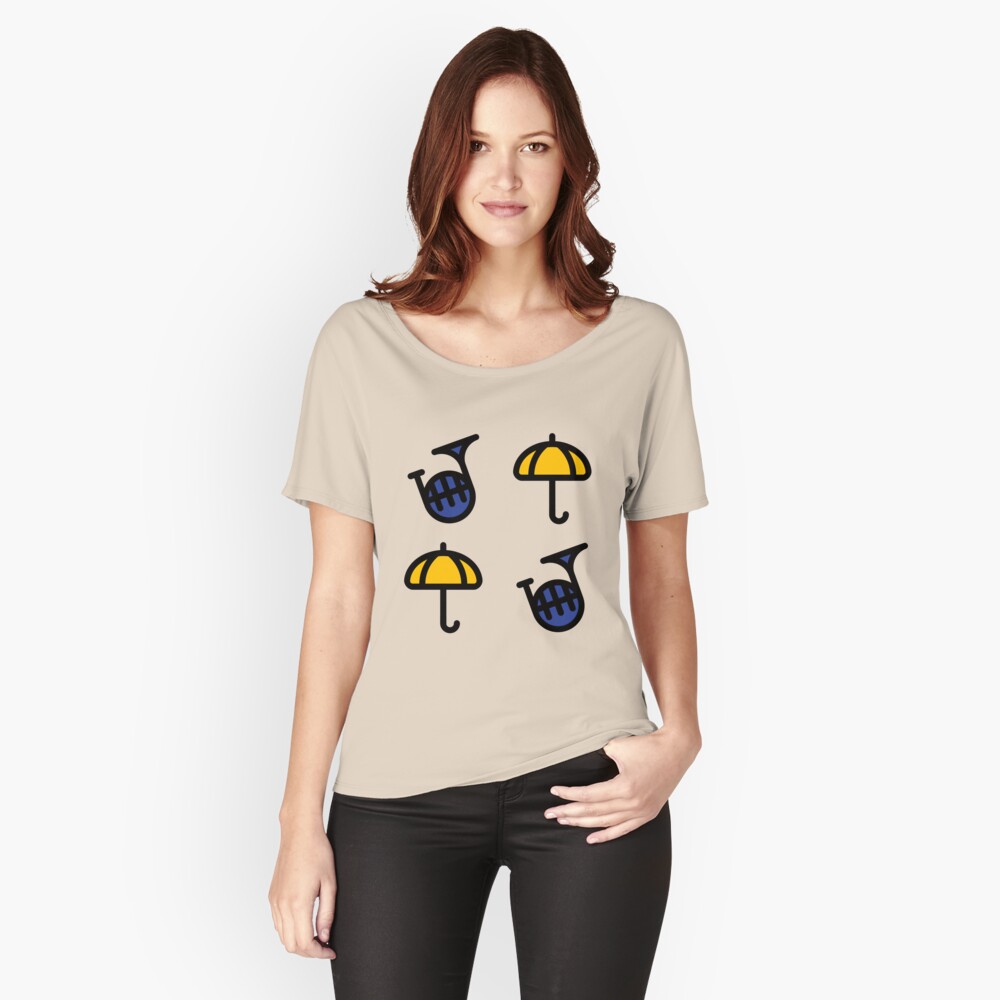 yellow umbrella shirt