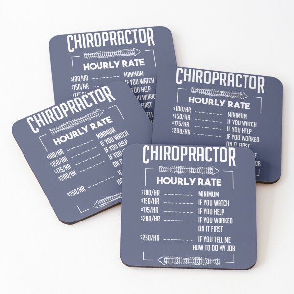 Item preview, Chiropractor Chiropractic Hourly Rate Witty designed and sold by CeSaDesigns.