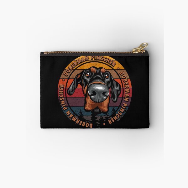 Item preview, Doberman Pinscher distressed sunset retro dog face design designed and sold by SamRVstore.