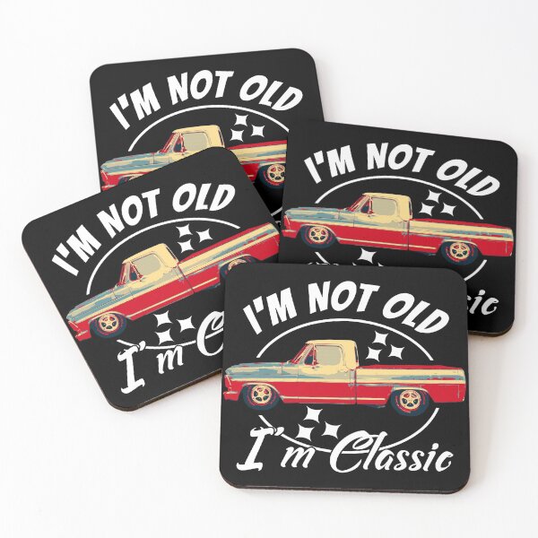 Item preview, I'm Not Old I'm Classic Vintage Bump Side Pickup Truck designed and sold by CharJens.