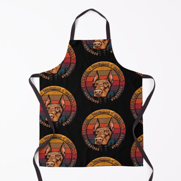 Item preview, Doberman distressed sunset retro dog face design designed and sold by SamRVstore.