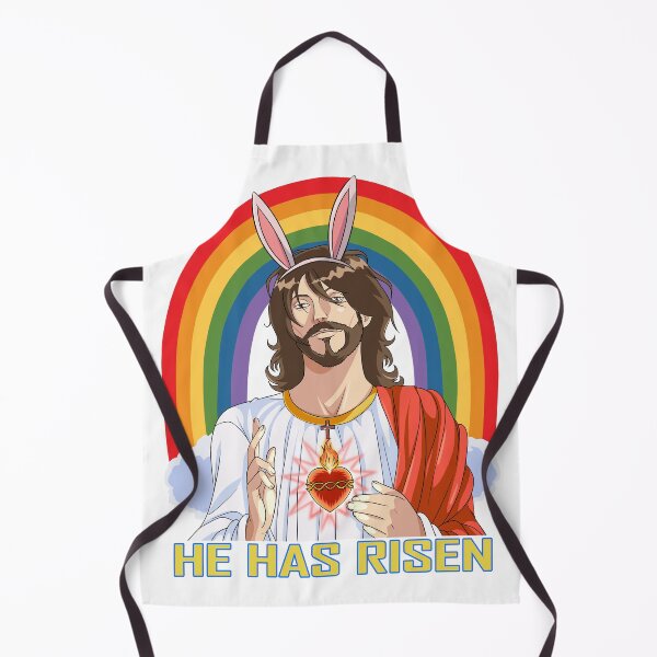 Item preview, Jesus Christ Christian God Easter Bunny Rainbow designed and sold by Nosek1ng.