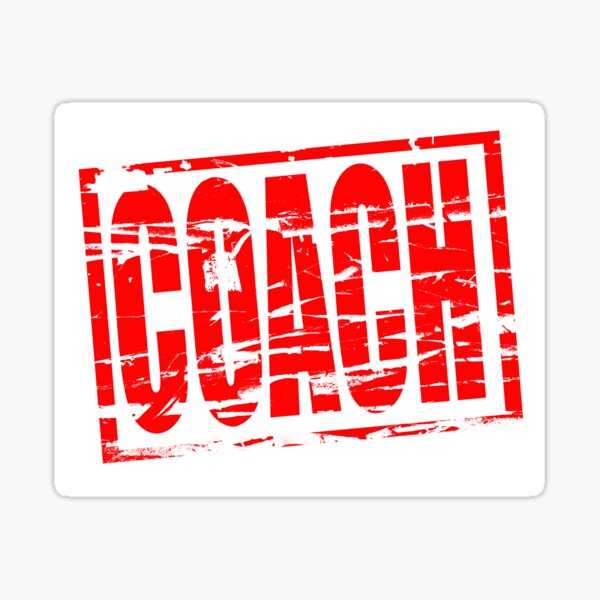 Item preview, Coach red rubber stamp effect designed and sold by stuwdamdorp.