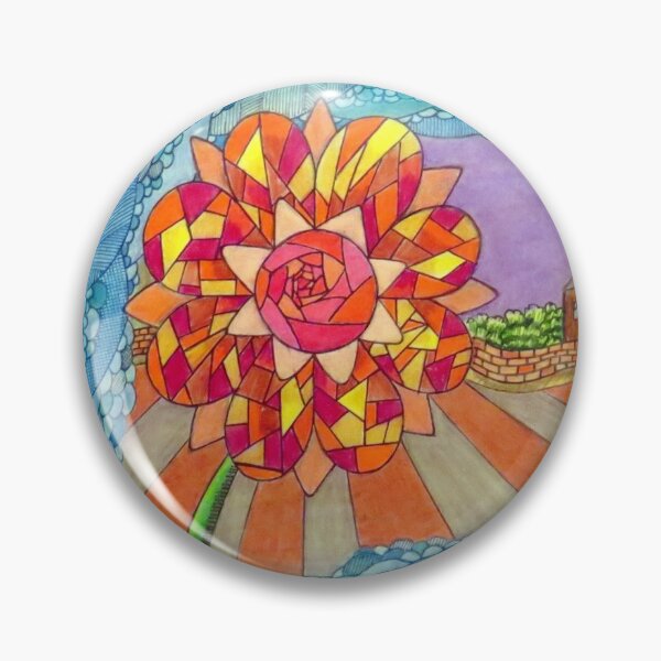 Item preview, 607 - THE VILLAGE FLOWER - DAVE EDWARDS - COLOURED PENCILS - 2021 designed and sold by BLYTHART.