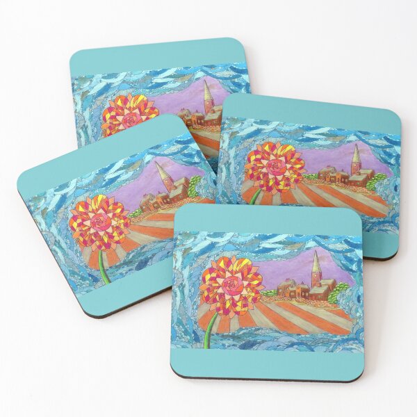 Item preview, 607 - THE VILLAGE FLOWER - DAVE EDWARDS - COLOURED PENCILS - 2021 designed and sold by BLYTHART.