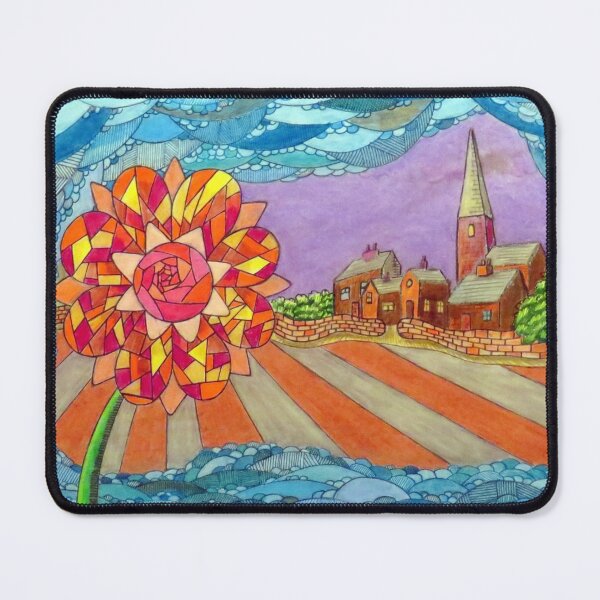 Item preview, 607 - THE VILLAGE FLOWER - DAVE EDWARDS - COLOURED PENCILS - 2021 designed and sold by BLYTHART.