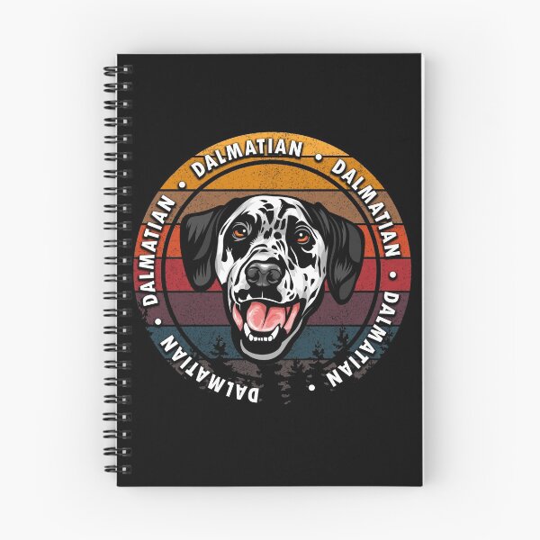 Item preview, Dalmatian distressed sunset retro dog face design designed and sold by SamRVstore.