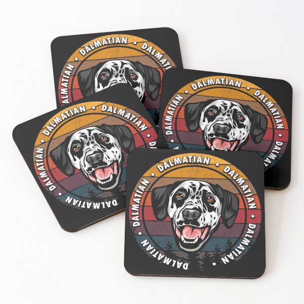 Item preview, Dalmatian distressed sunset retro dog face design designed and sold by SamRVstore.