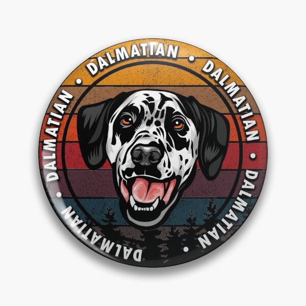 Item preview, Dalmatian distressed sunset retro dog face design designed and sold by SamRVstore.
