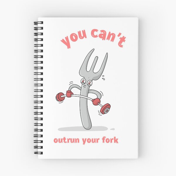 Item preview, You can't outrun your fork fitness motivation designed and sold by deluxis.