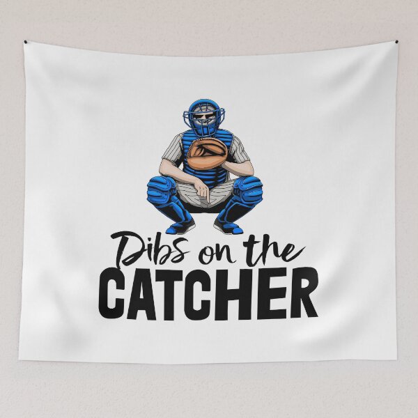 Item preview, Dibs On The Catcher Baseball designed and sold by Bendthetrend.