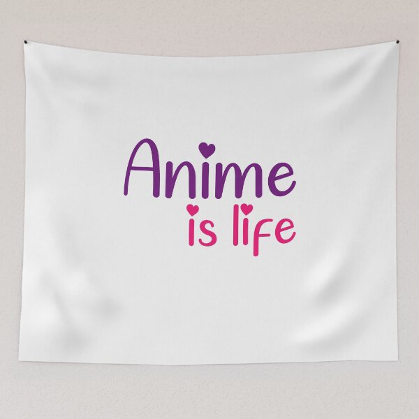 Item preview, Anime is Life designed and sold by ErmessThiings.