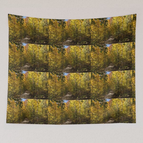 Item preview, Sun Dappled Autumn Path - Enjoying a Sunny Forest Walk designed and sold by Georgia Mizuleva.