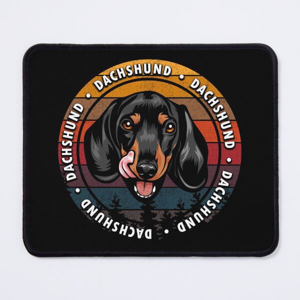Item preview, Dachshund distressed sunset retro dog face design designed and sold by SamRVstore.