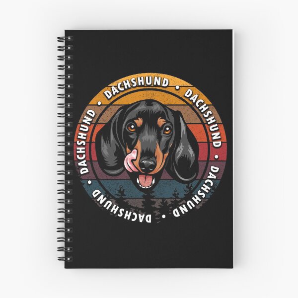 Item preview, Dachshund distressed sunset retro dog face design designed and sold by SamRVstore.