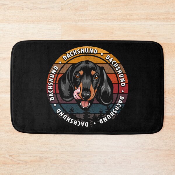 Item preview, Dachshund distressed sunset retro dog face design designed and sold by SamRVstore.