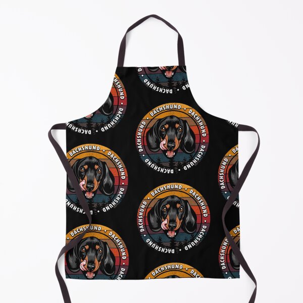 Item preview, Dachshund distressed sunset retro dog face design designed and sold by SamRVstore.