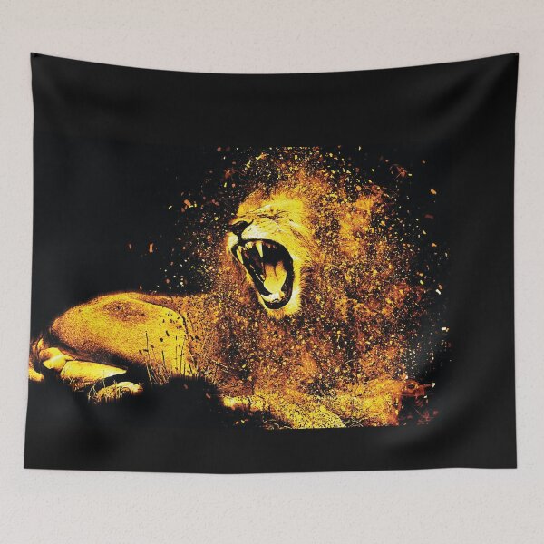 Item preview, beautiful lion art for interior design designed and sold by Xippy Art.