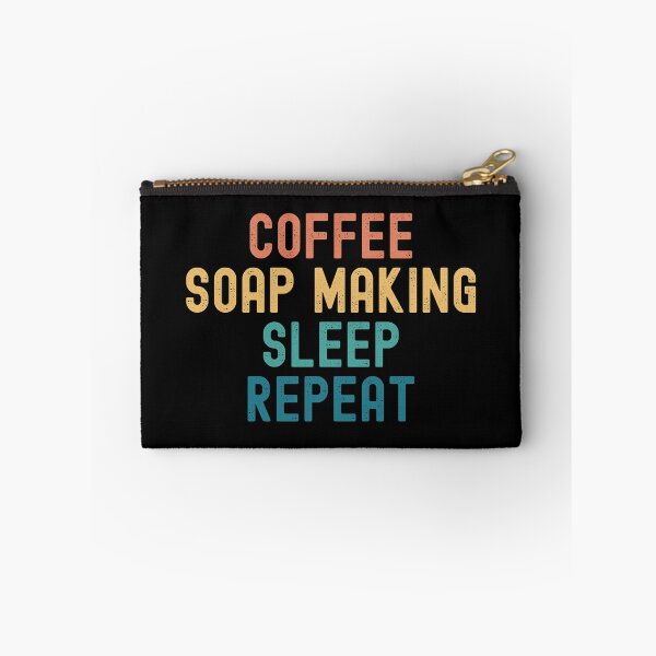 Item preview, Coffee Soap Making Sleep Repeat - Funny Soap Making & Coffee Gift designed and sold by kindxinn.