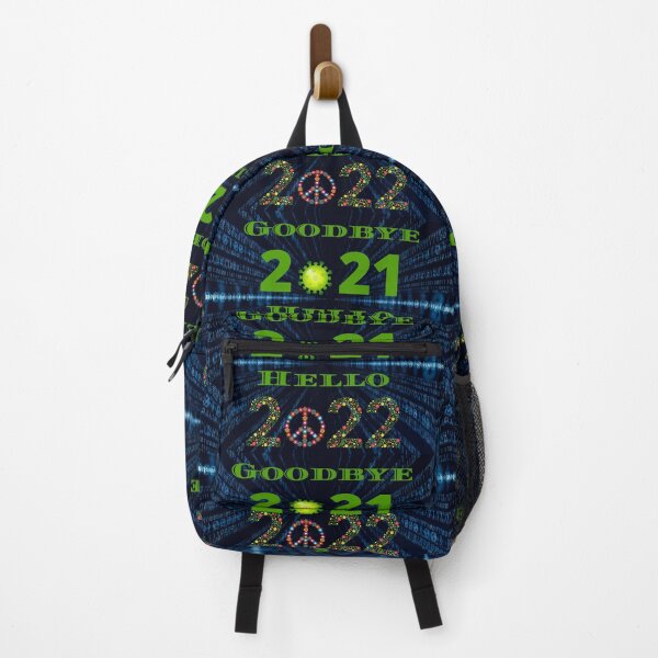 Item preview, goodbye 2021 hello 2022 with floral numbers and peace symbole designed and sold by lelixart.