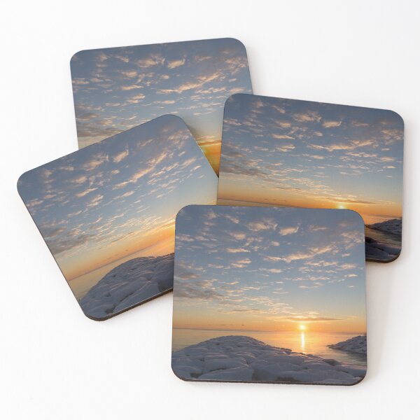 Item preview, Greeting the Winter Sun on the Lake designed and sold by Georgia Mizuleva.