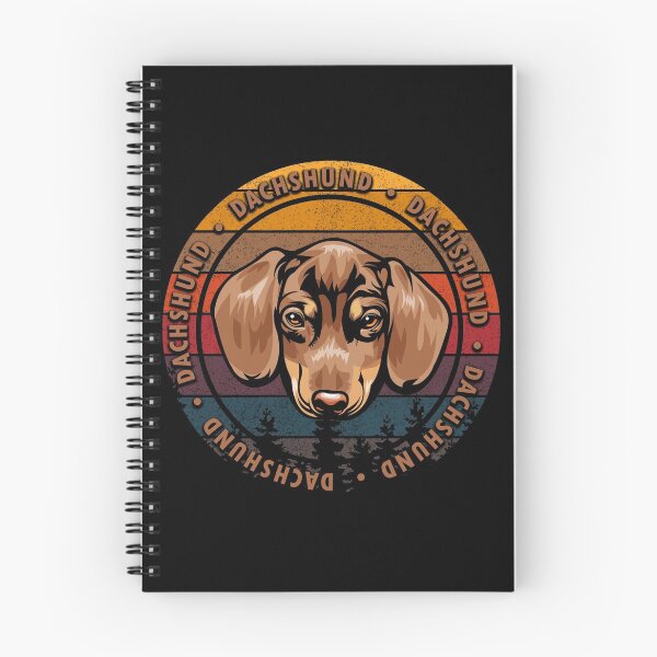 Item preview, Dachshund distressed sunset retro dog face design designed and sold by SamRVstore.