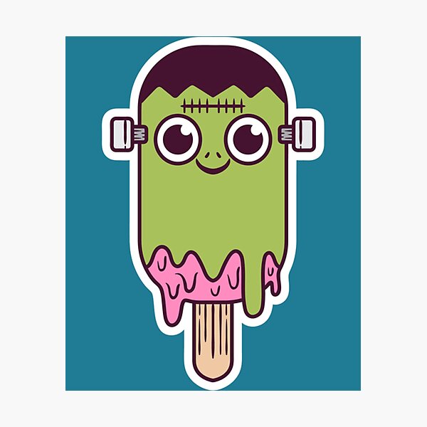 Item preview, Vintage halloween ice cream zombie! designed and sold by AltenwerthEdiso.