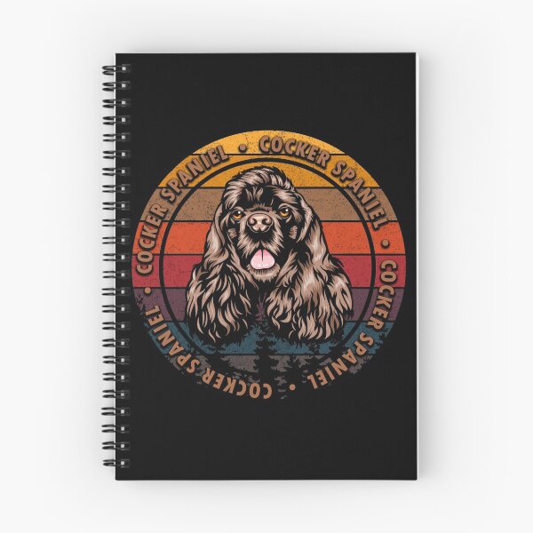 Item preview, Cocker spaniel distressed sunset retro dog face design designed and sold by SamRVstore.