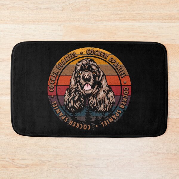 Item preview, Cocker spaniel distressed sunset retro dog face design designed and sold by SamRVstore.