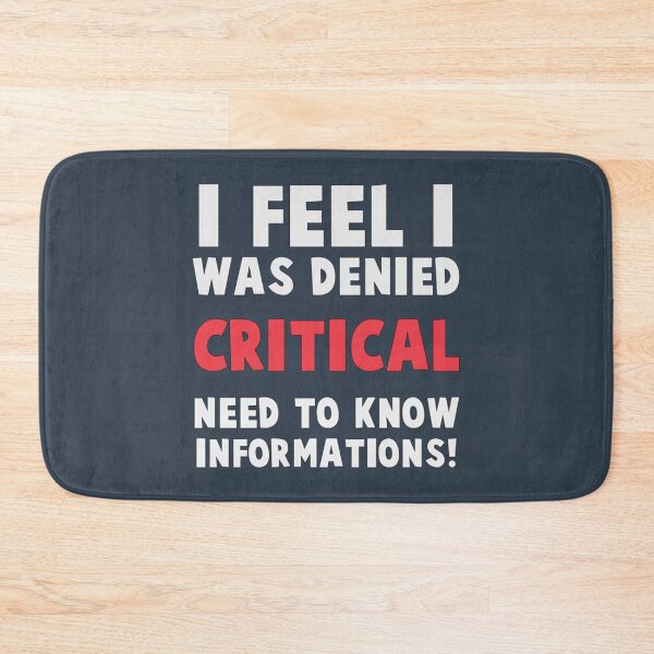 Item preview, I feel I was denied critical, need-to-know information!   designed and sold by colorfulgiftdes.