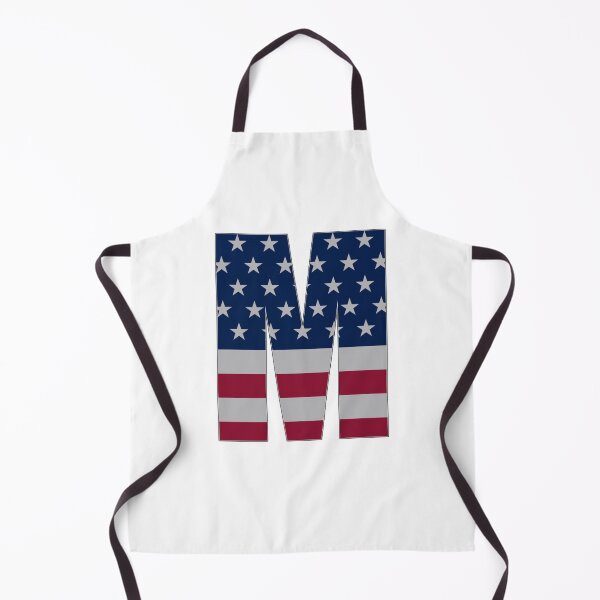 Item preview, US Flag Monogram Letter "M" 4th July Stars Stripes designed and sold by SunnyStreet.