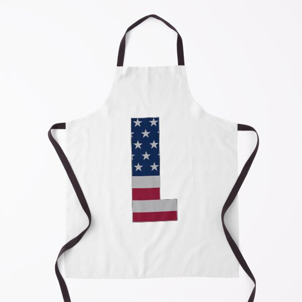 Item preview, US Flag Monogram Letter "L" 4th July Stars Stripes designed and sold by SunnyStreet.