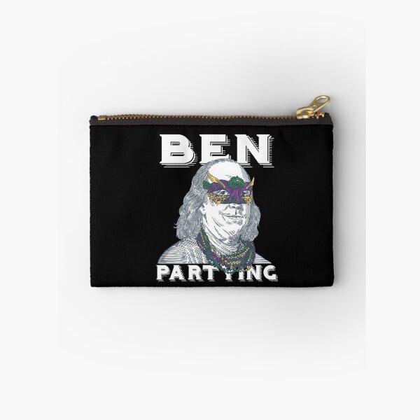 Item preview, Ben Partying Mardi Gras 2022 Benjamin Franklin designed and sold by Dressed For  Duty.
