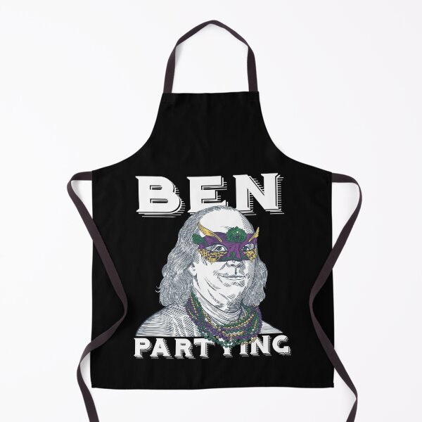 Item preview, Ben Partying Mardi Gras 2022 Benjamin Franklin designed and sold by Dressed For Duty.