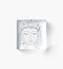 Mermaid Crown (#Mermaid) Acrylic Block