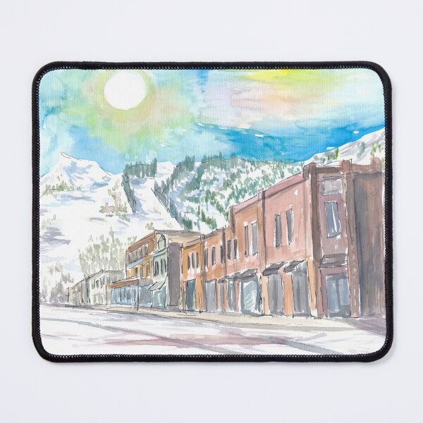 Item preview, Aspen Winter Street Scene in Colorado designed and sold by artshop77.