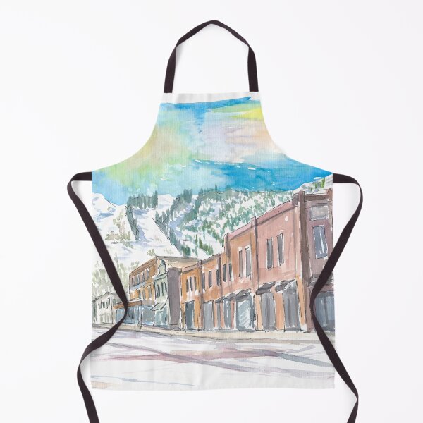 Item preview, Aspen Winter Street Scene in Colorado designed and sold by artshop77.