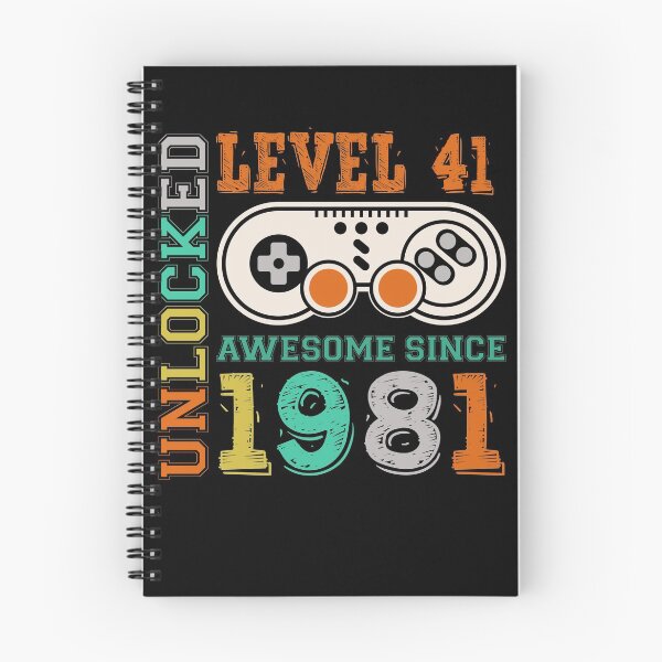Item preview, Level 41 Unlocked Birthday 41 Years Old Awesome Since 1981 designed and sold by moonligh1996.
