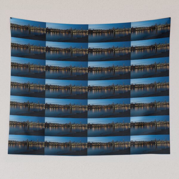 Item preview, London Skyline Reflecting in the Thames River at Night designed and sold by Georgia Mizuleva.