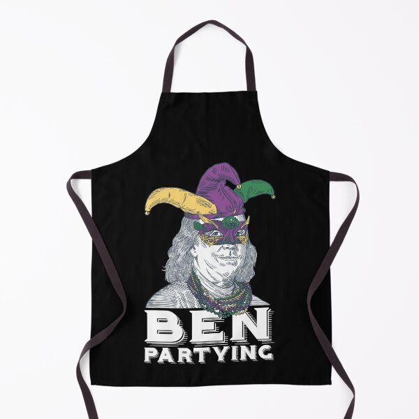Item preview, Ben Partying Mardi Gras 2022 Benjamin Franklin designed and sold by Dressed For Duty.